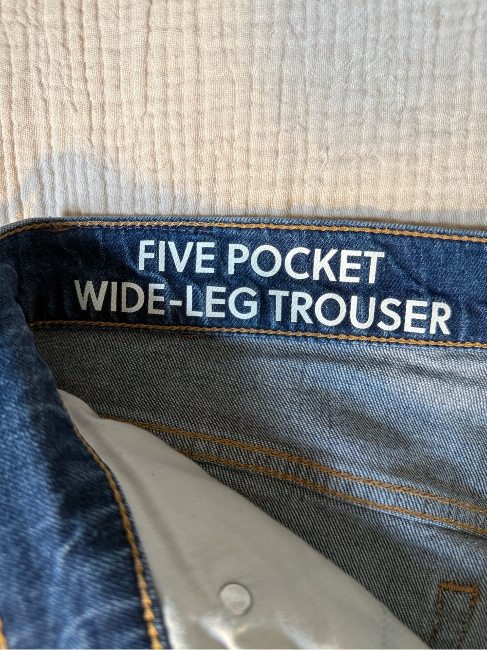 J. Crew Five Pocket Wide Leg Trouser Medium Wash Jeans, size 30 inseam 31 - Picture 10 of 14